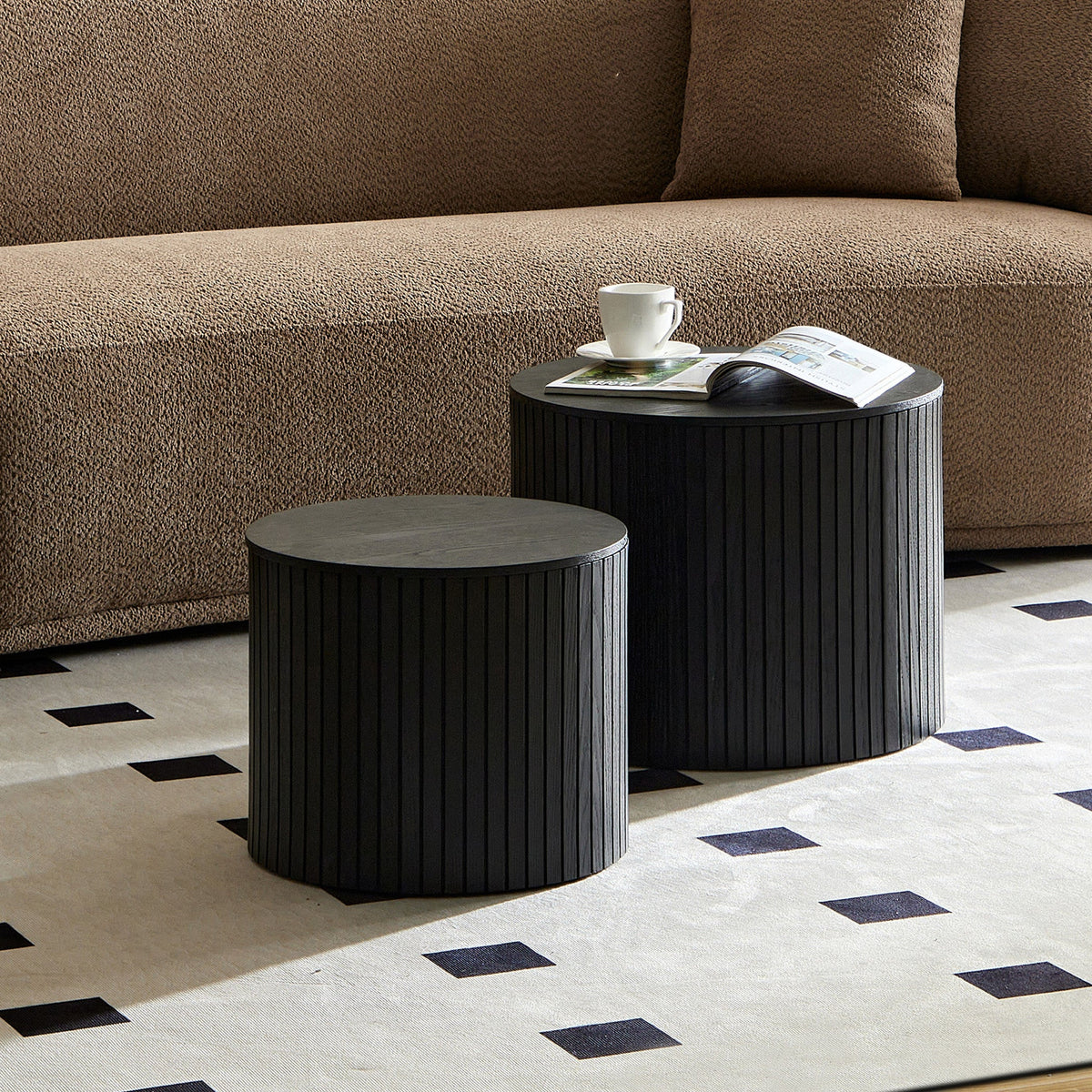 Nested Table Set - 2 Pieces in Black