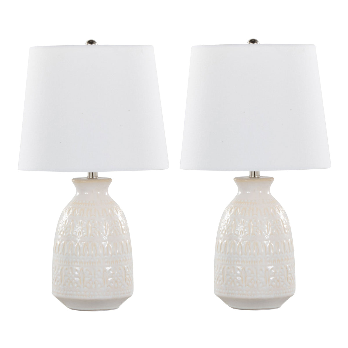Claudia 20" Contemporary Ceramic Accent Lamp