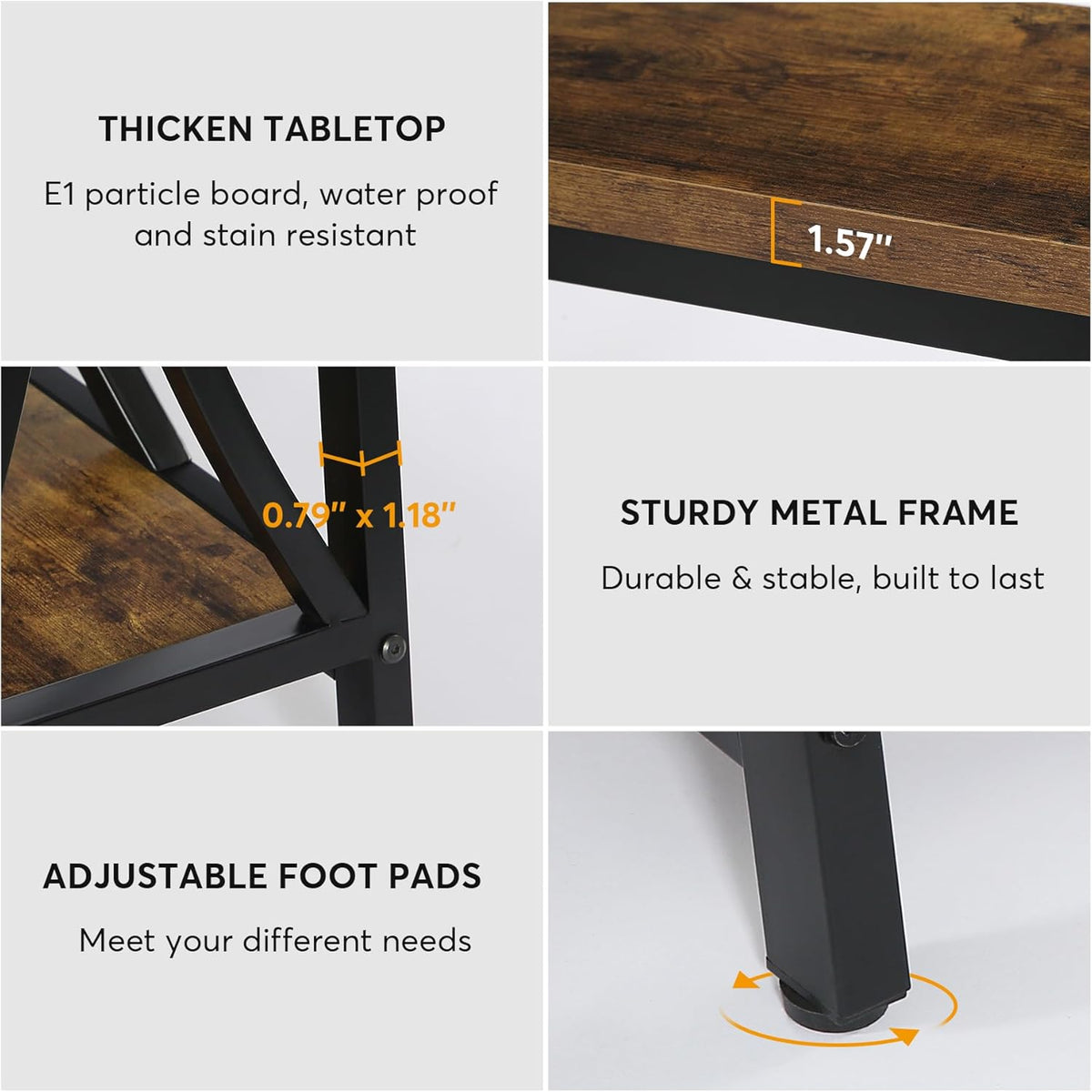 70.9” Extra Long Industrial Console Table