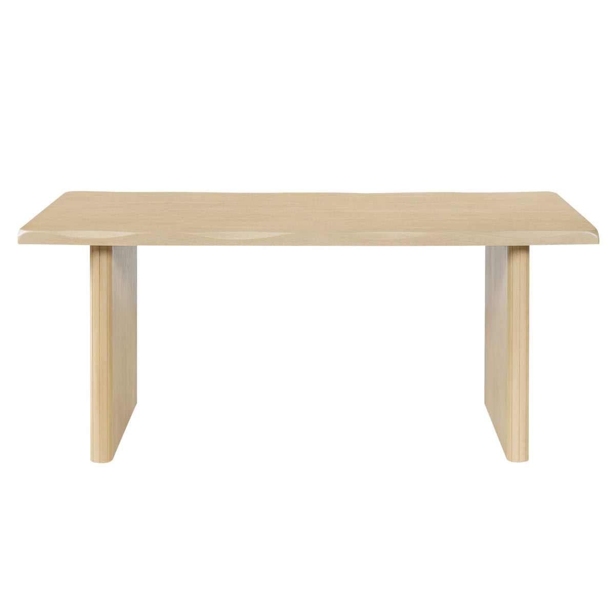 5-Piece Indoor Dining Set, 68.75" MDF Dining Table & 4 Rubber Wood Chairs