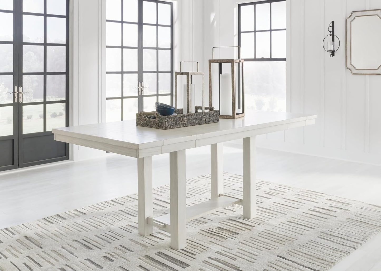 Robbinsdale Counter Height Dining Extension Table 42W 86D White