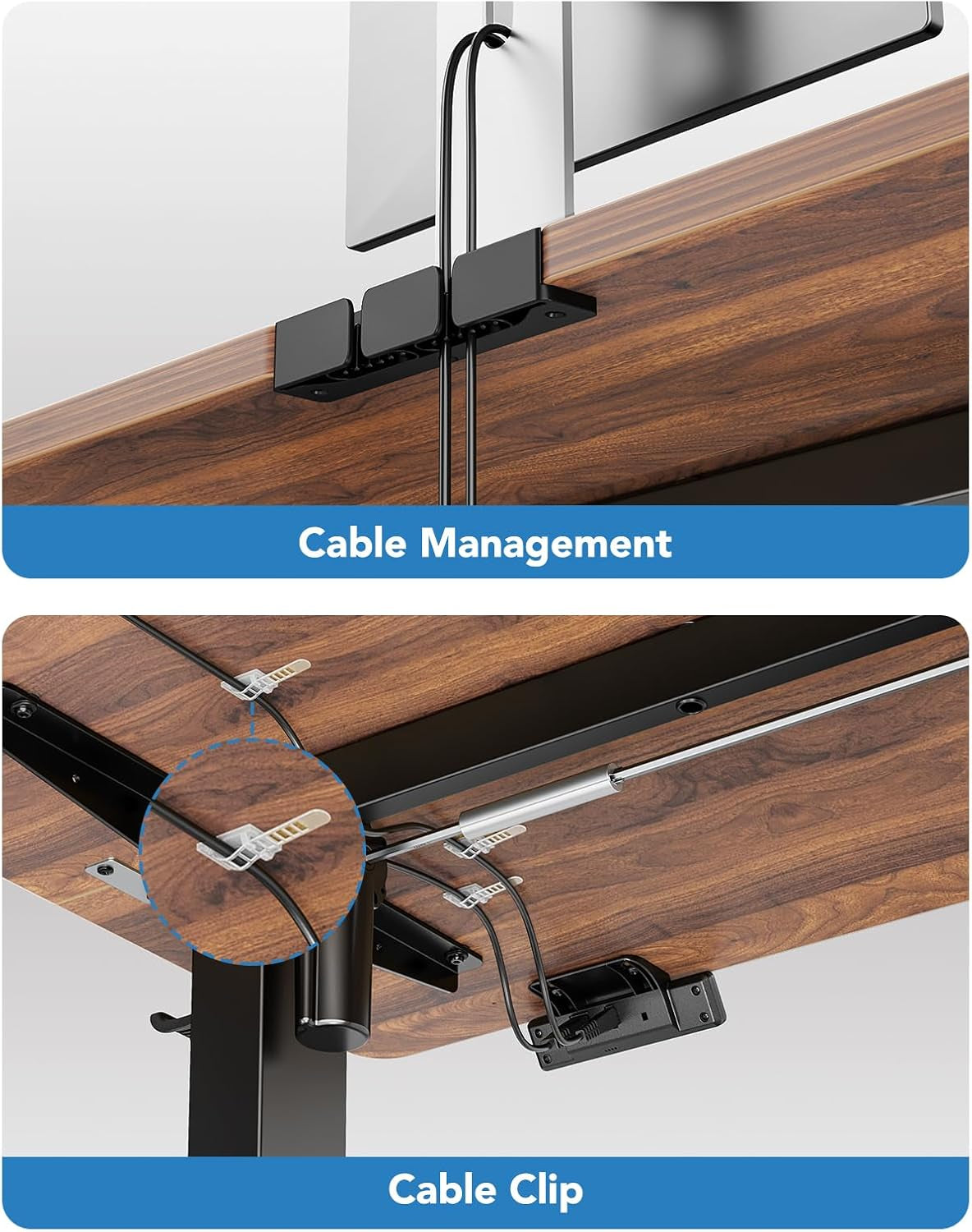 48 Inch Electric Standing Desk With Adjustable Height And Memory Settings