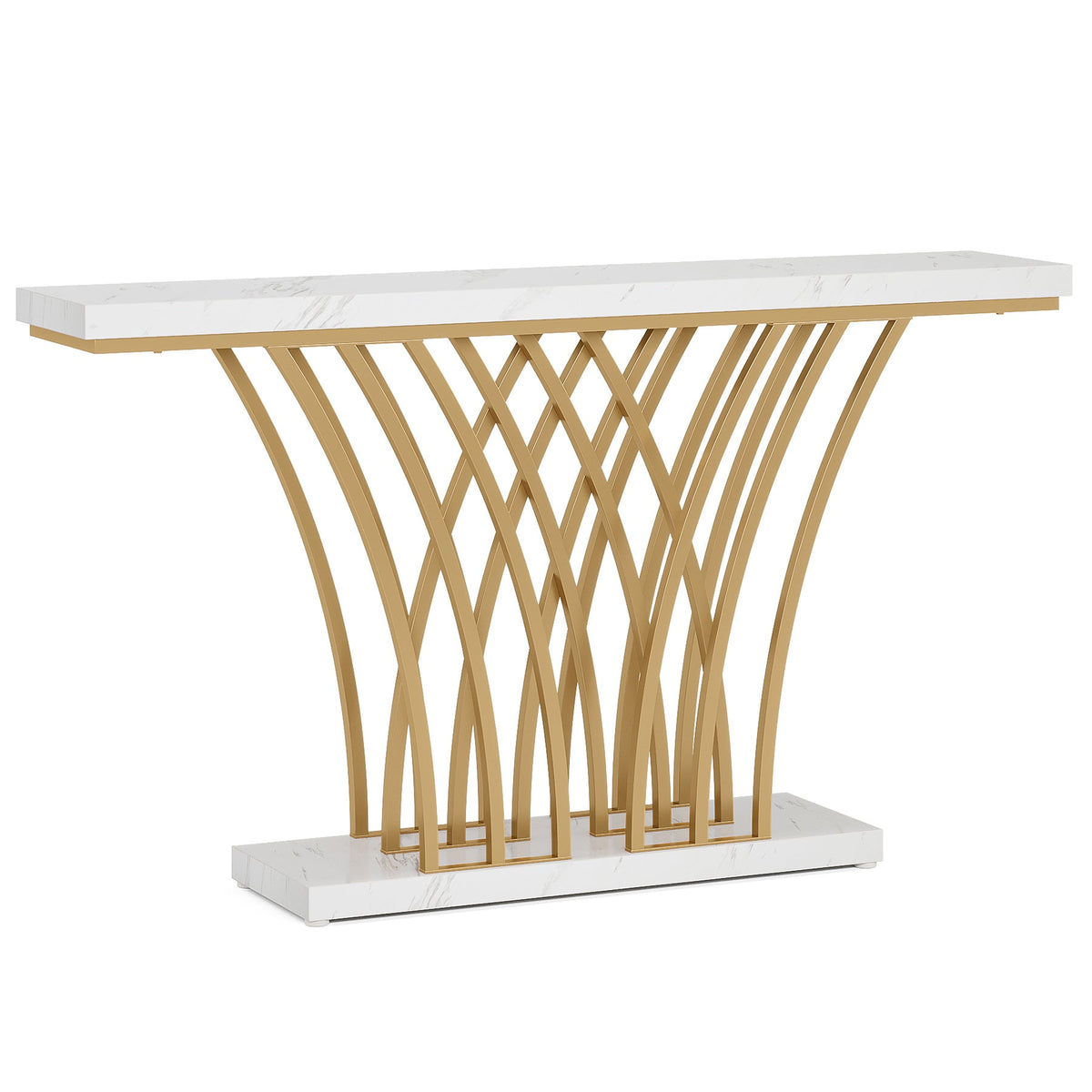59-Inch Gold Console Table