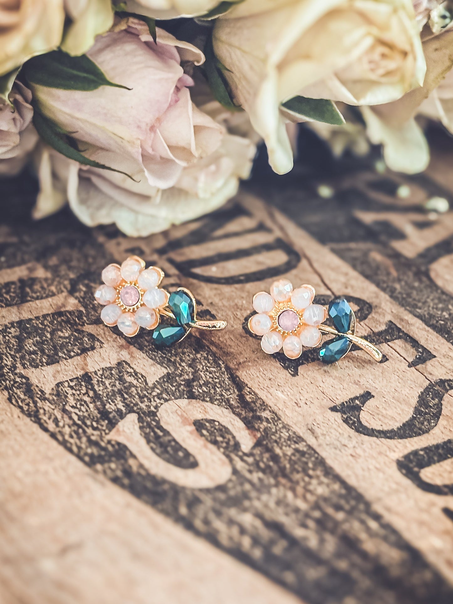 Beautiful Dainty Flower Studs