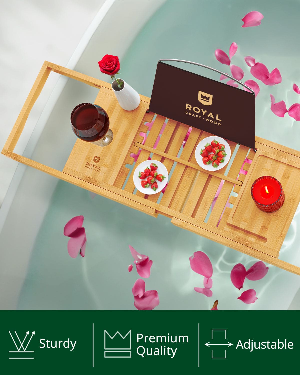 Bathtub Caddy Tray Lite, Natural