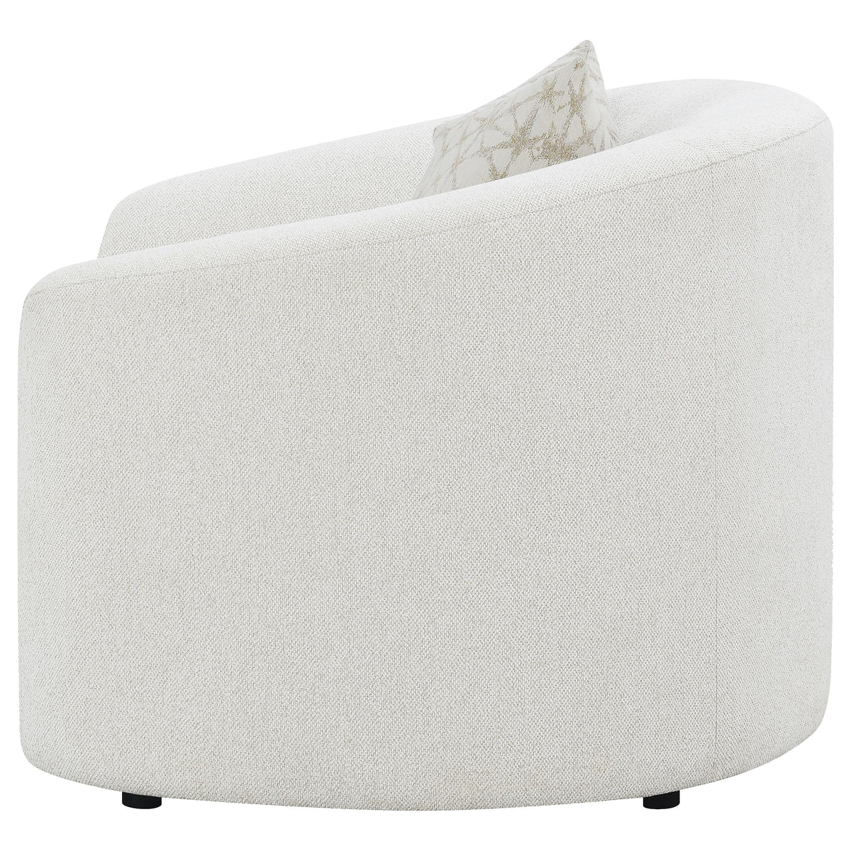Rory Latte Sloped Arms Chair with Pillow