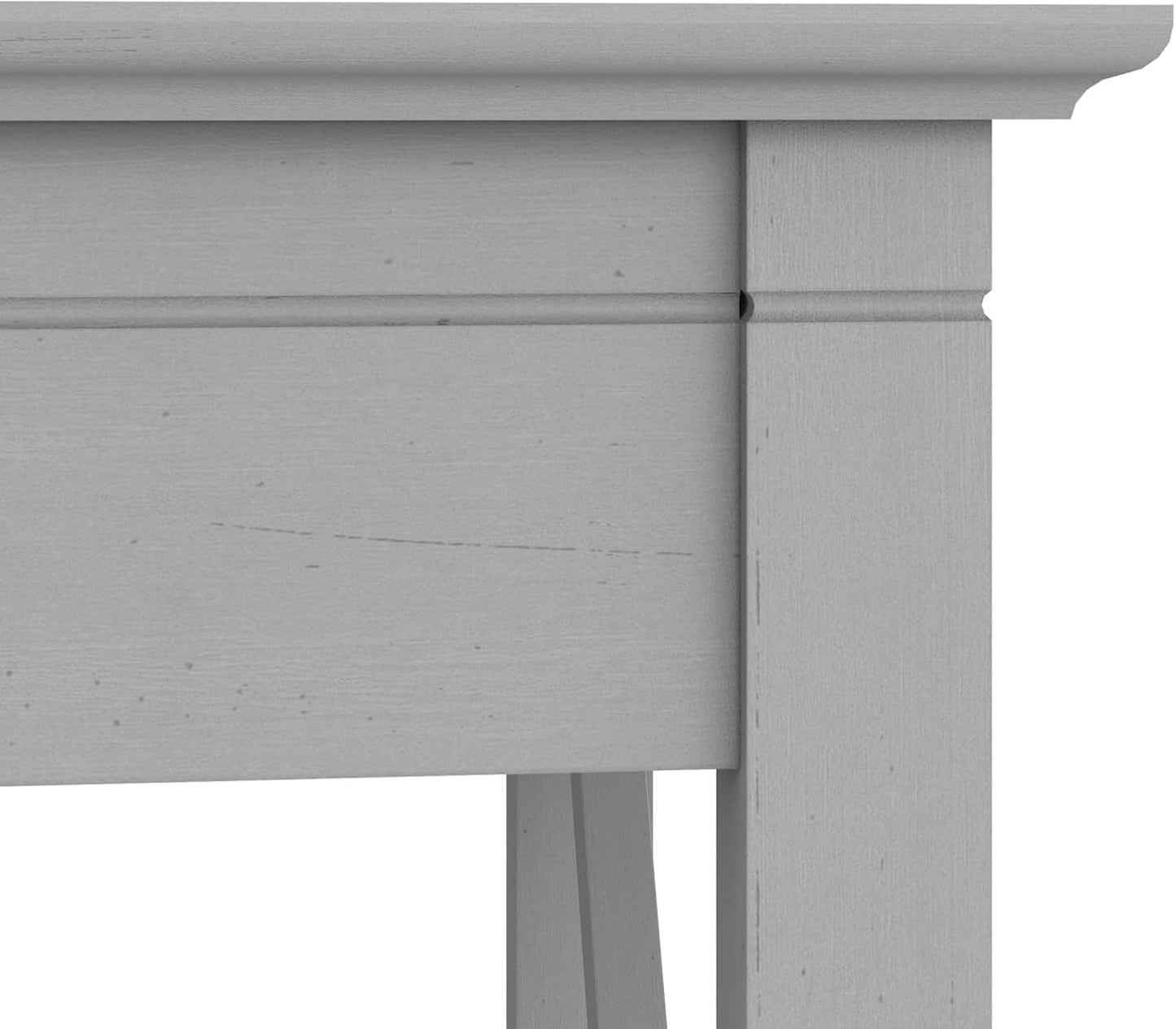 Bush Furniture Key West 60W L Shaped Desk Cape Cod Gray
