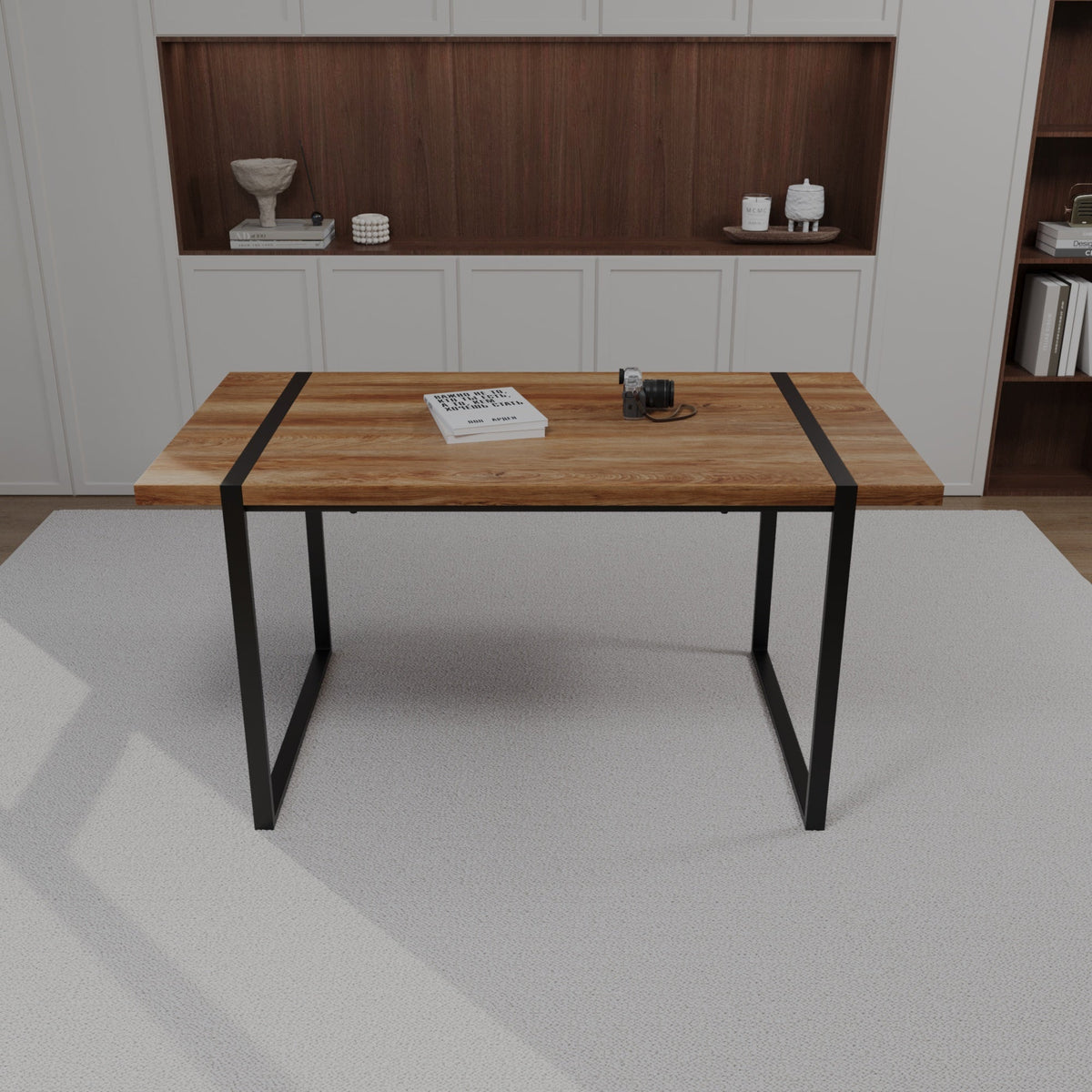 59" Modern Industrial Dining Table