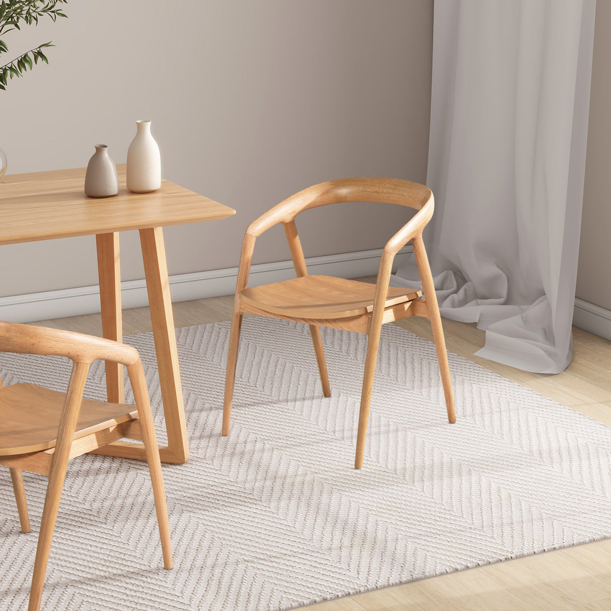 Simeon 21" Scandinavian Sculpted Seating