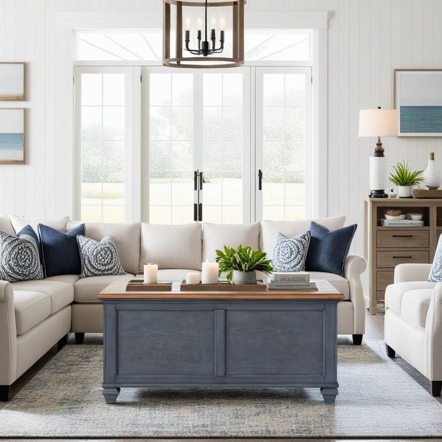 Americana 40 Inch Lift-Top Coffee Table