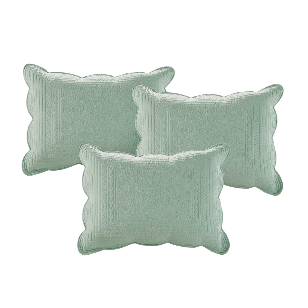 6 Piece Reversible Scalloped Edge Daybed Cover Set