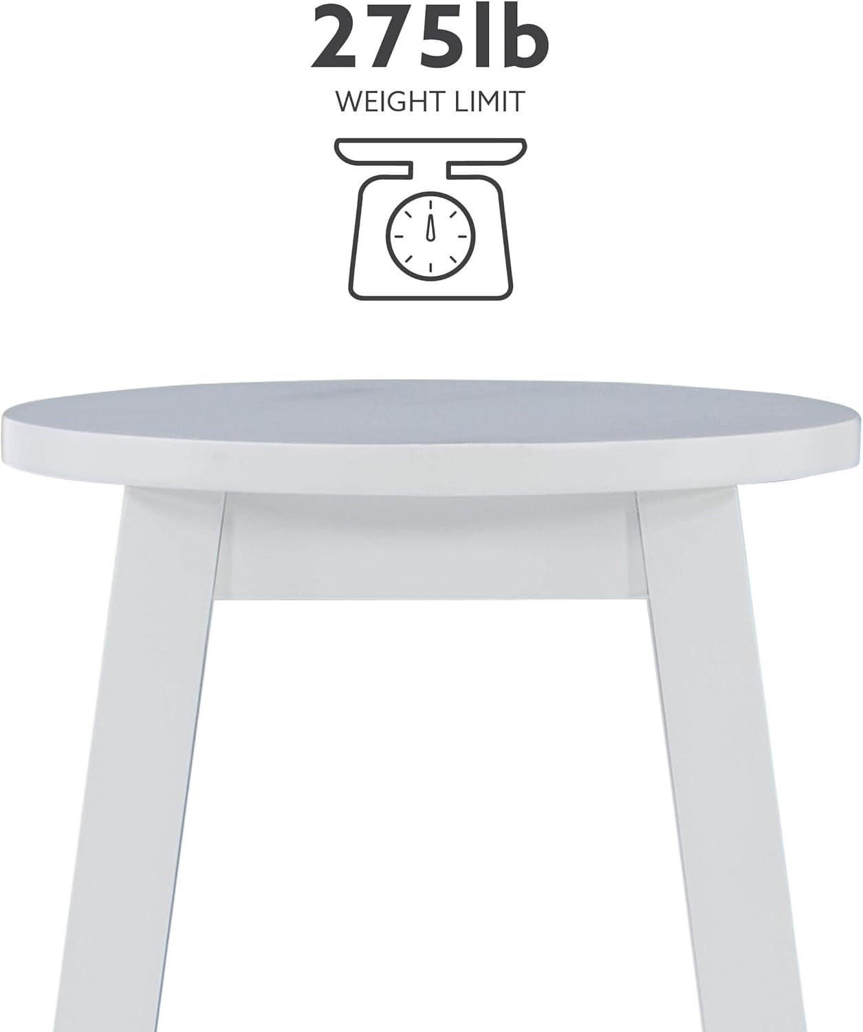 Zeke White 24 Inch Counter Stool Modern Kitchen Seating