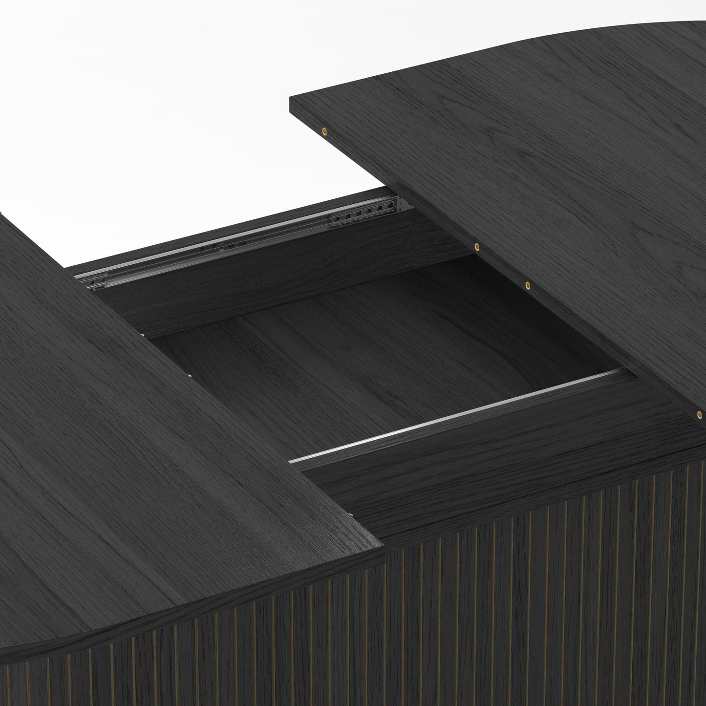 55.11'-70.86' Extendable Dining Table with Striped Legs