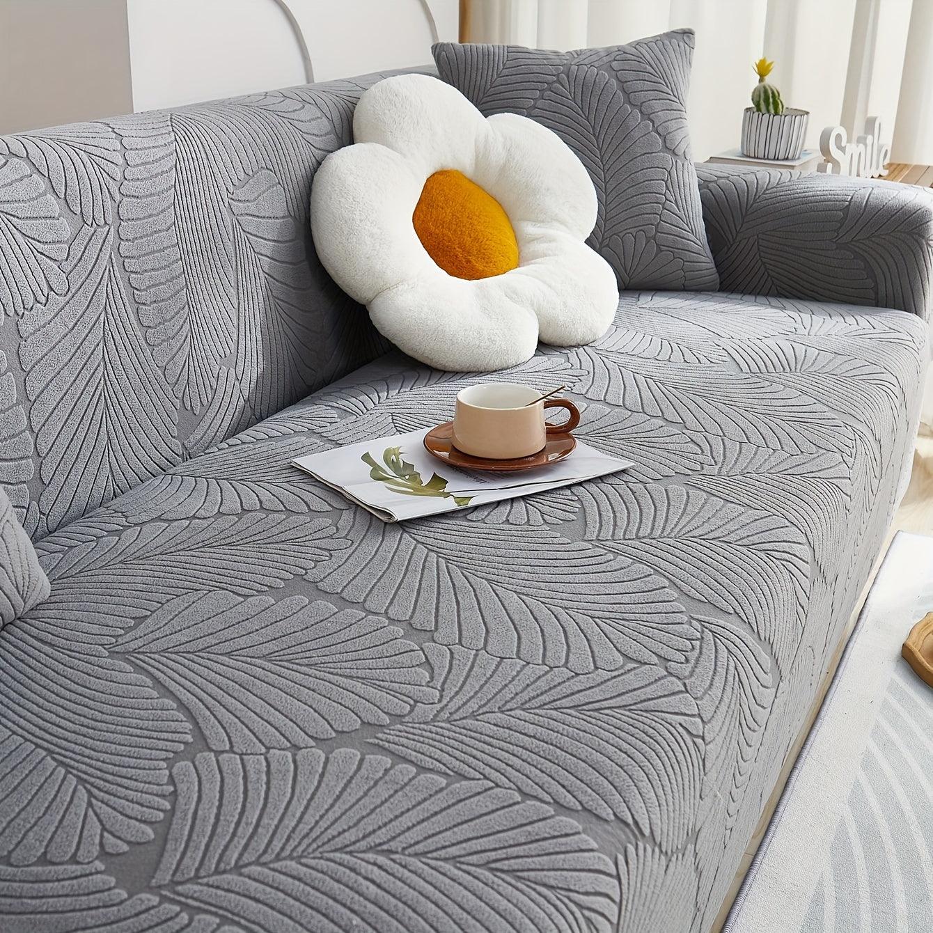 Premium Stretch Gray Couch Cover | Durable, Non-Slip & Versatile