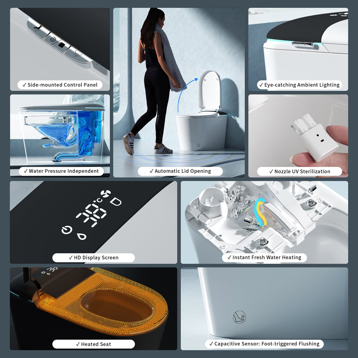E40 Smart Toilet with Bidet Built In