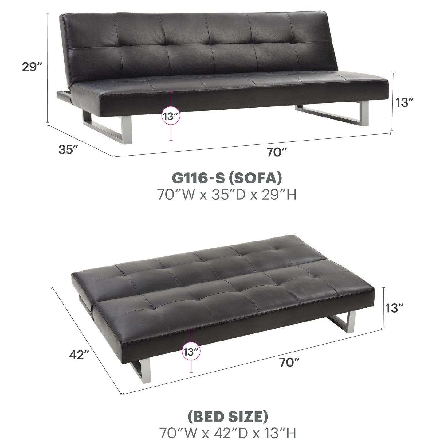 Chroma G116-S Sofa Bed