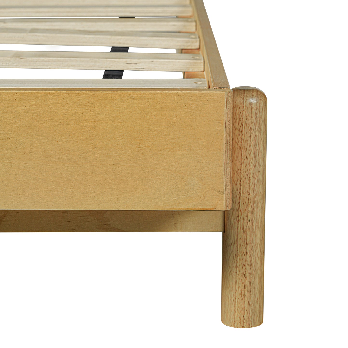 Modern Queen Bed Frame Set with 2 Nightstands, Beige Wood Platform Bed with Headboard and Matching Bedside Tables for Bedroom