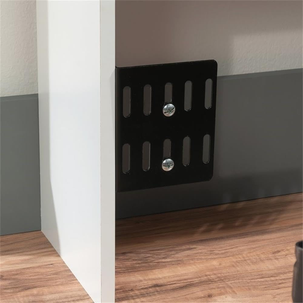 Transitional Engineered Wood Headboard with Adjustable Shelves