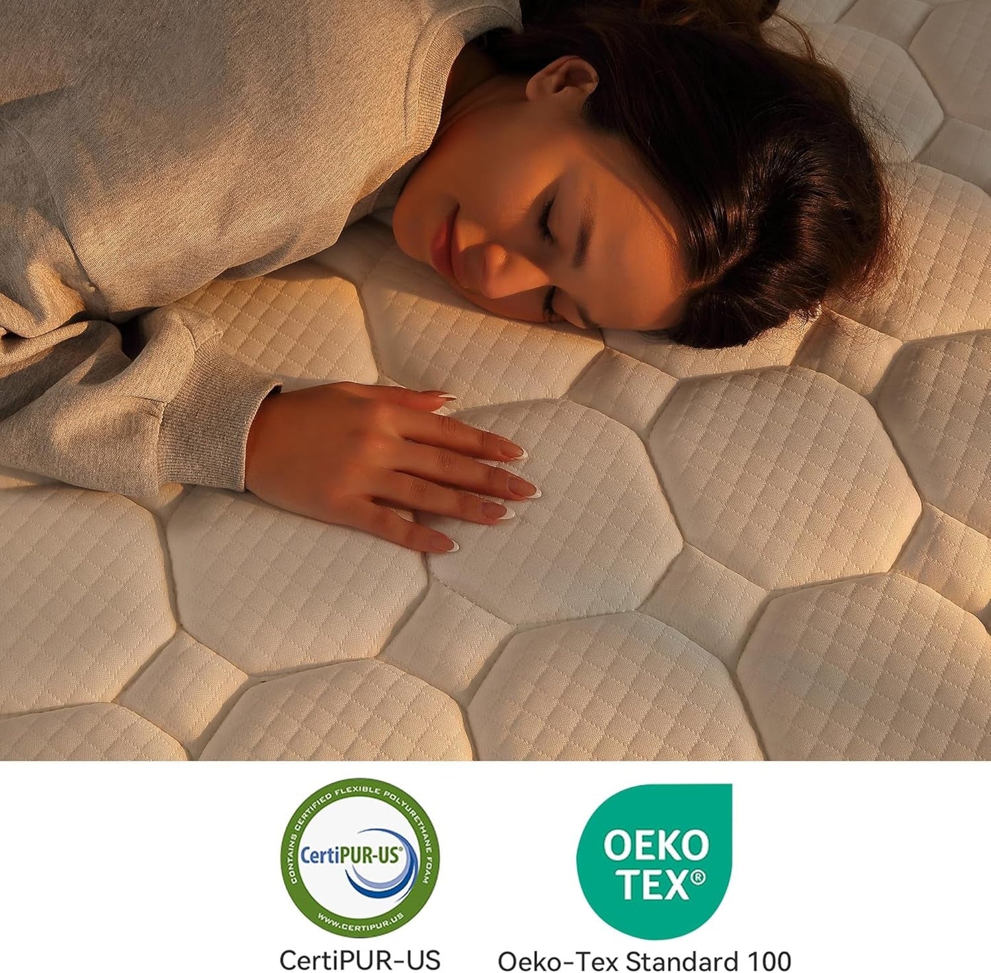 Queen Hybrid Mattress In Box CertipurUS Breathable