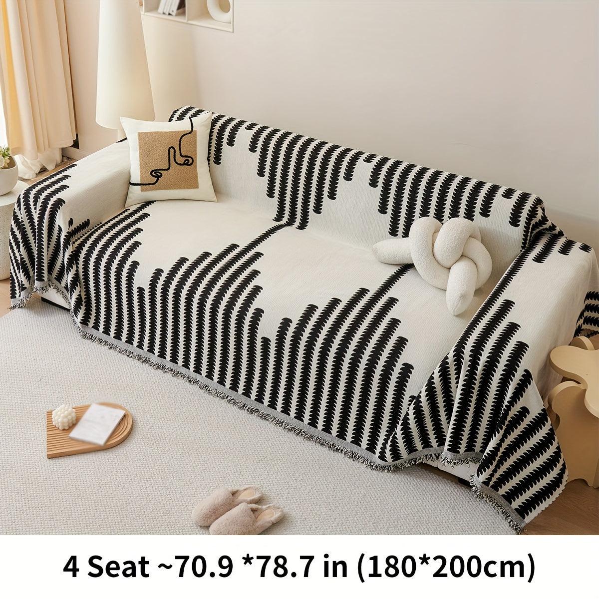 Chenille Fabric Sofa Cover - Soft, Non-Slip, Universal Protector