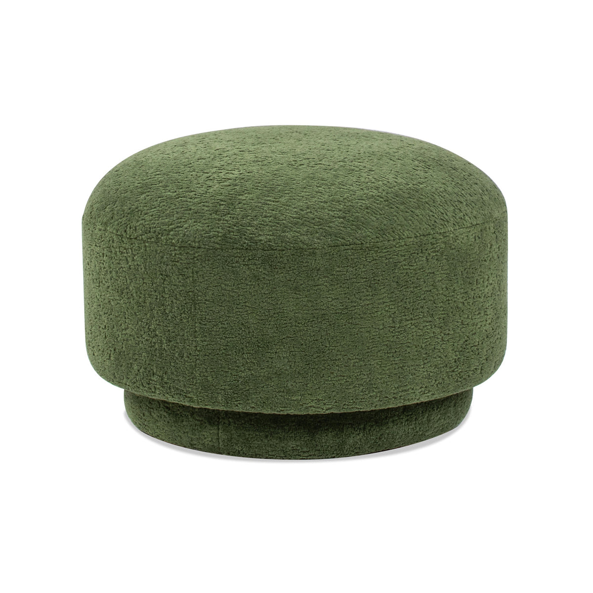 Fuji 15" Mushroom Footstool Ottoman, Moss