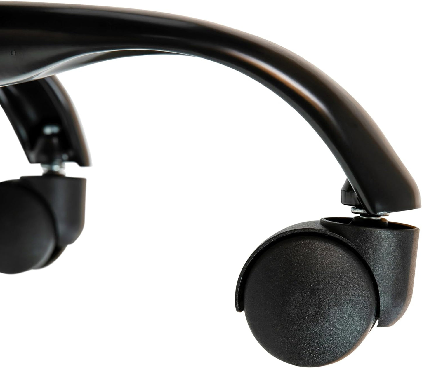 Whitney Mid-Back Leather Desk Chair Brown Black Adjustable Height