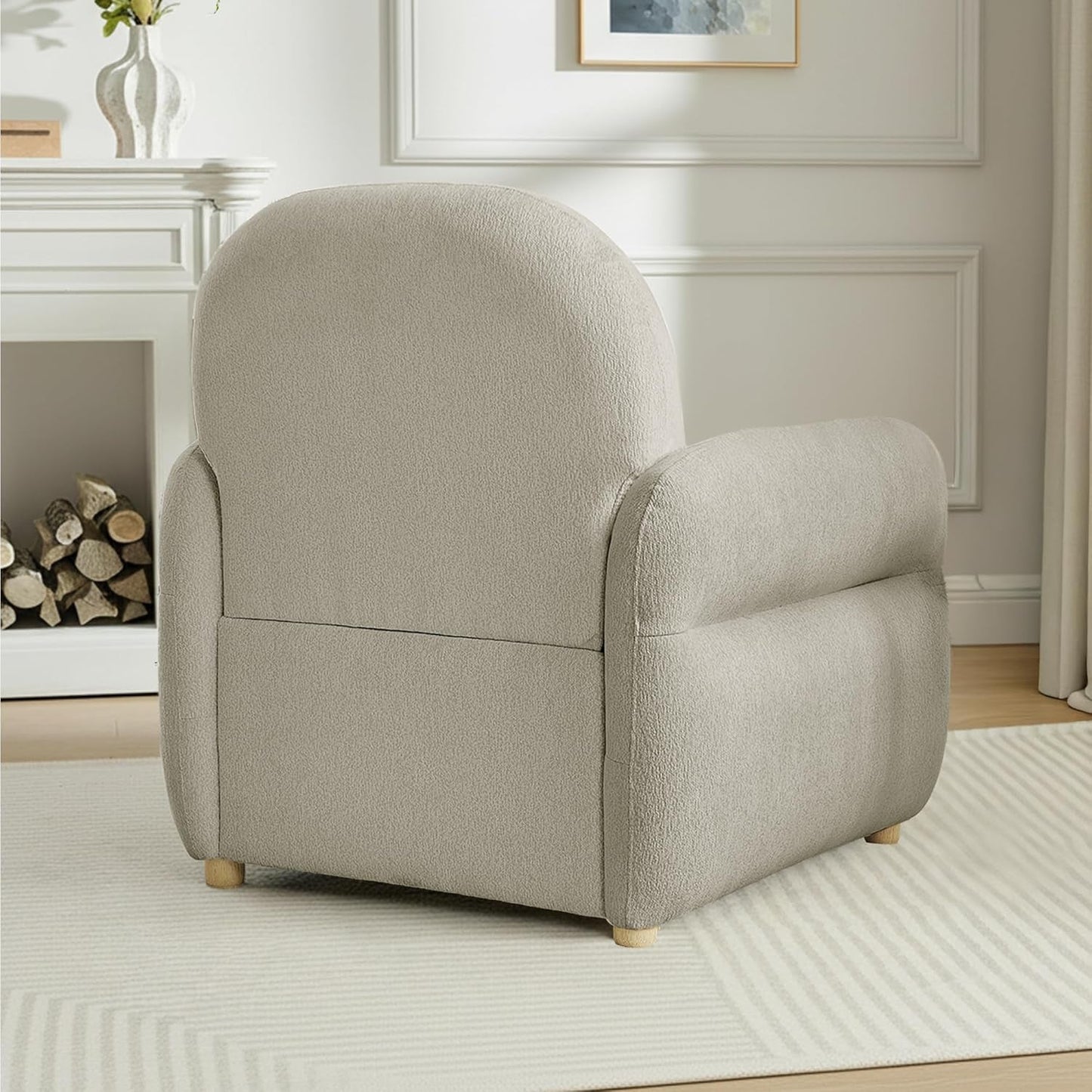 33Point5Inch Modern Reading Chair With HiddenStorage