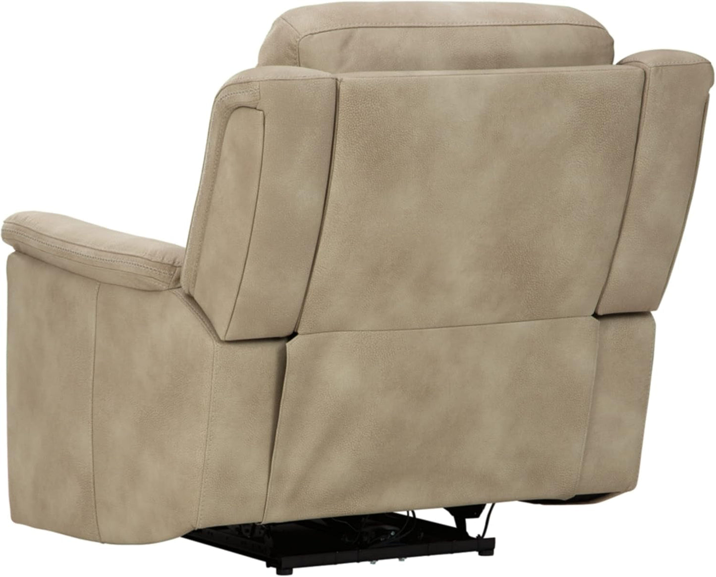 Durapella Power Recliner With Adjustable Headrest Beige