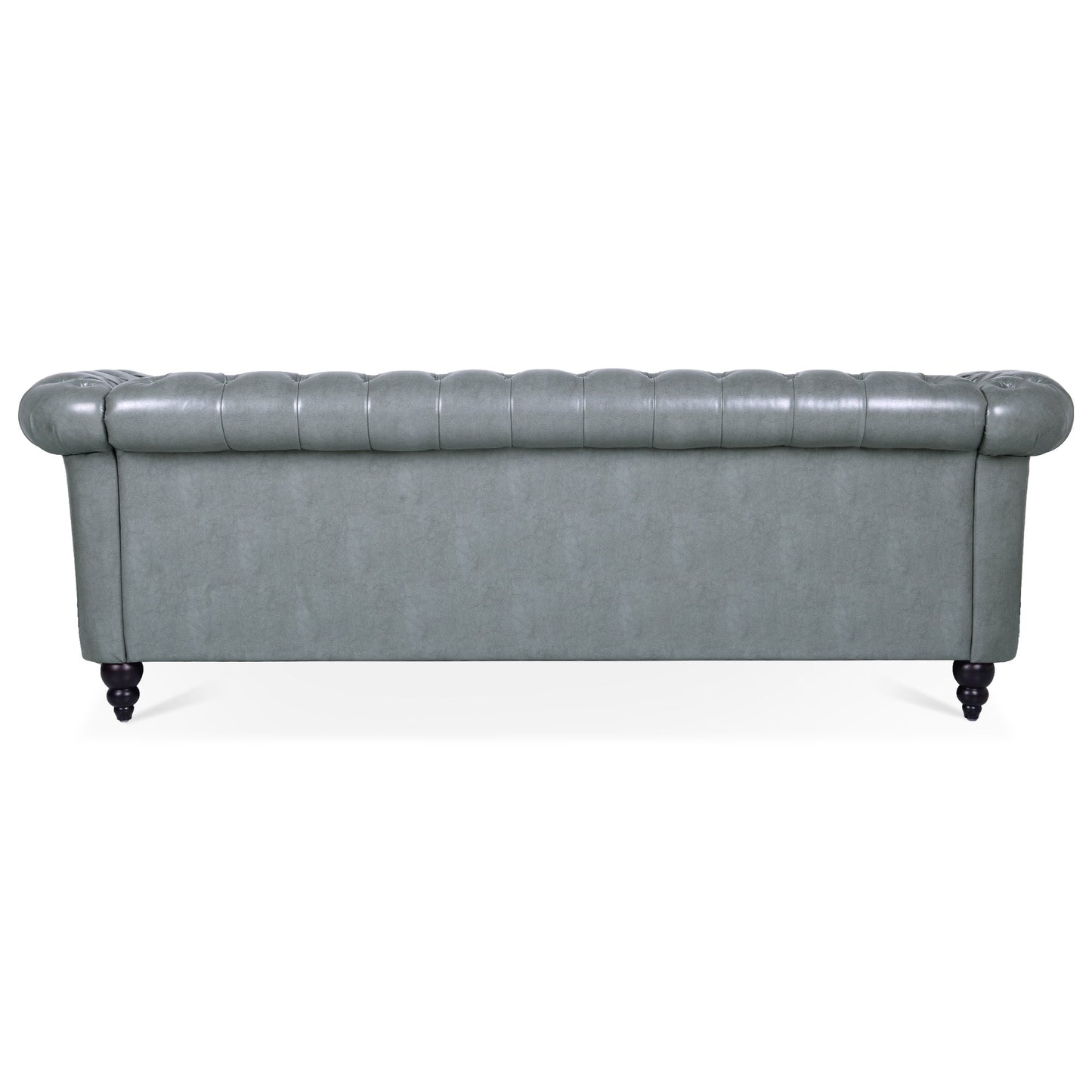 84.65' Rolled Arm Chesterfield 3 Seater Sofa.
