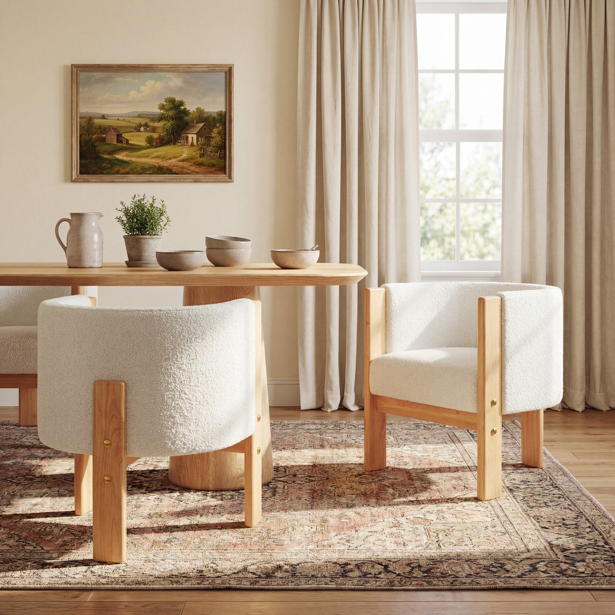 Upholstered Dining Chairs Set of 2