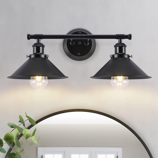 2-3 Matte Black Wall Sconce