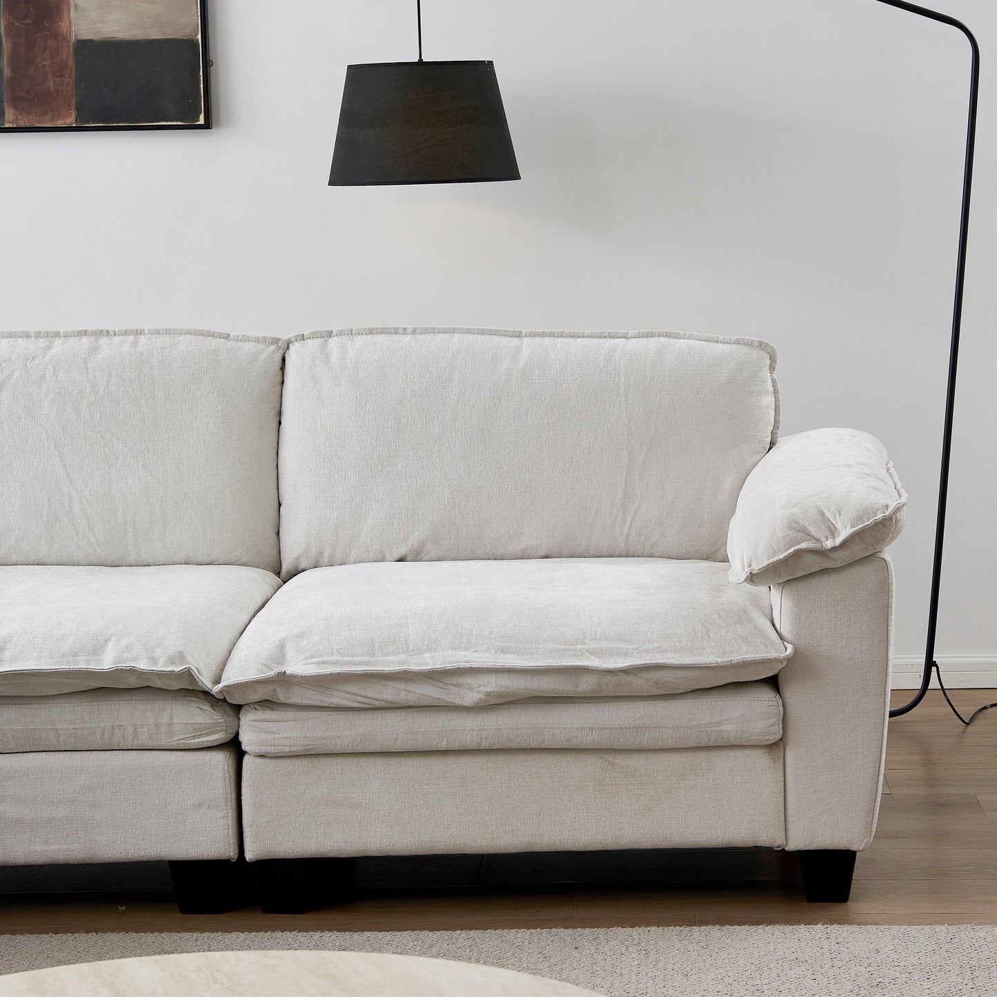 Luxury Chenille Upholstered Loveseat