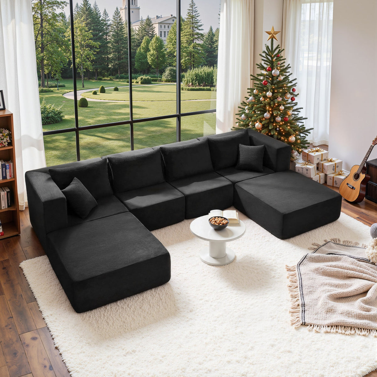140" Modular Sectional Sofa Bed