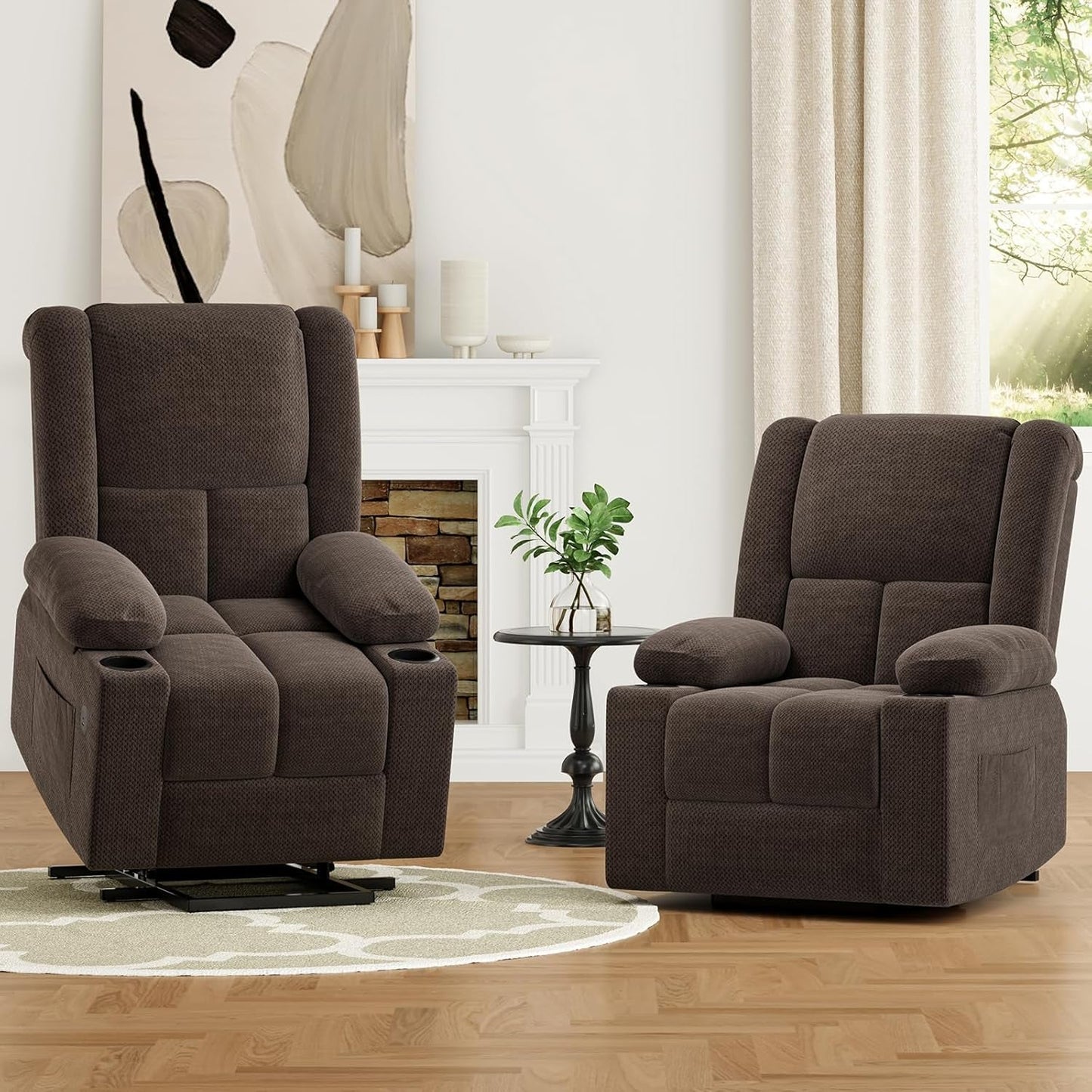 Power Lift Recliner Chair With Massage And Heat For Elderly