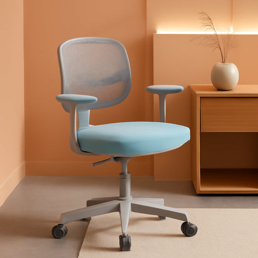 Ergonomic Kids Desk Chair With Lumbar Support Blue