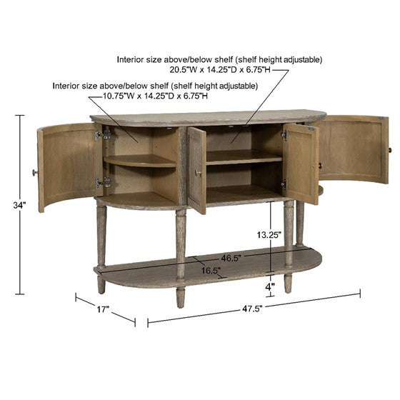 Accent Cabinet With Lower Shelf