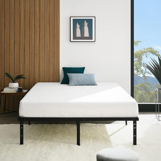 Full Platform Bed Frame With Storage Noiseless Heavy Duty