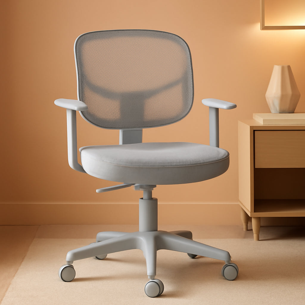 Kids Desk Chair Ergonomic Swivel With Lumbar Support And Breathable Mesh