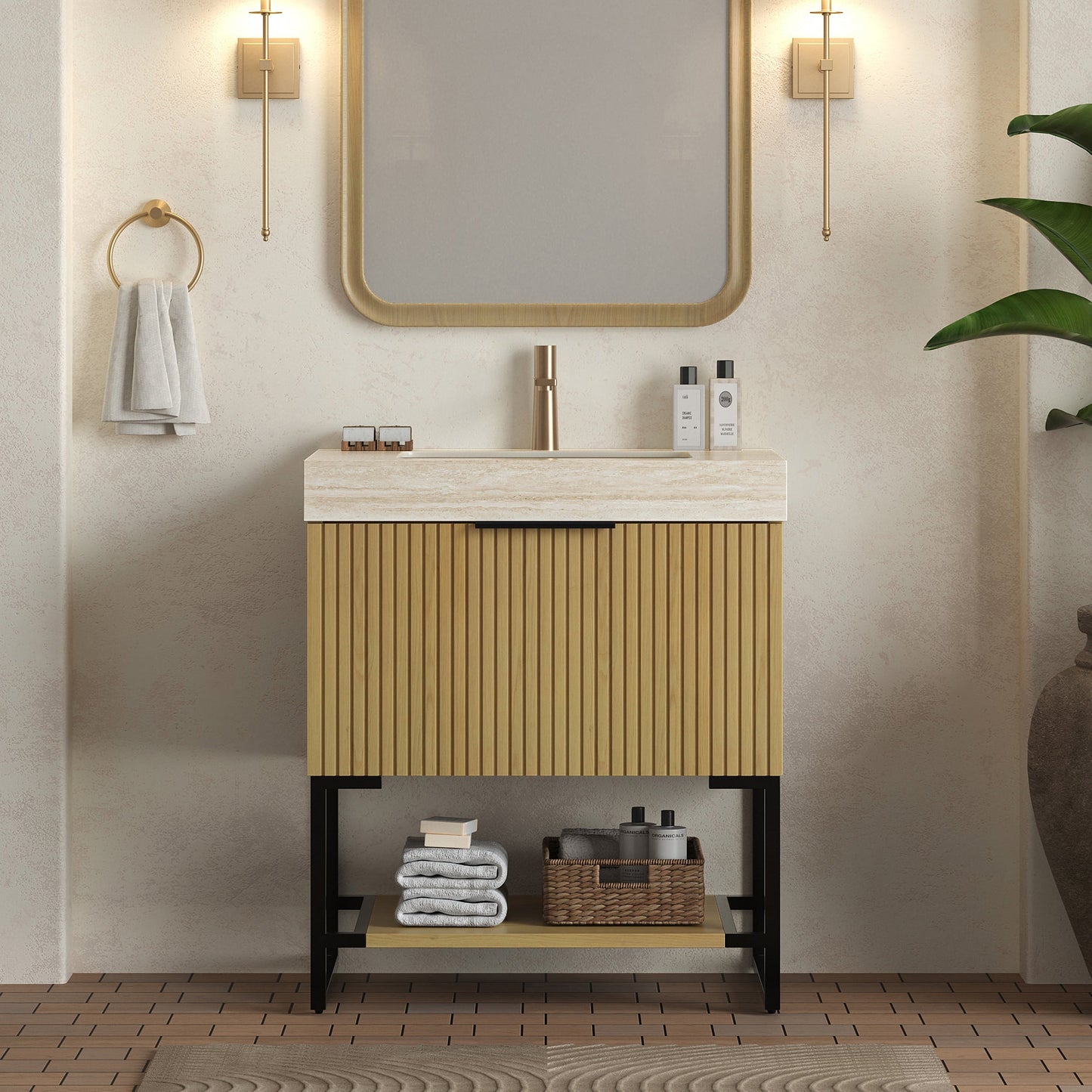 YOLAN 30" Bathroom Vanity & Sink
