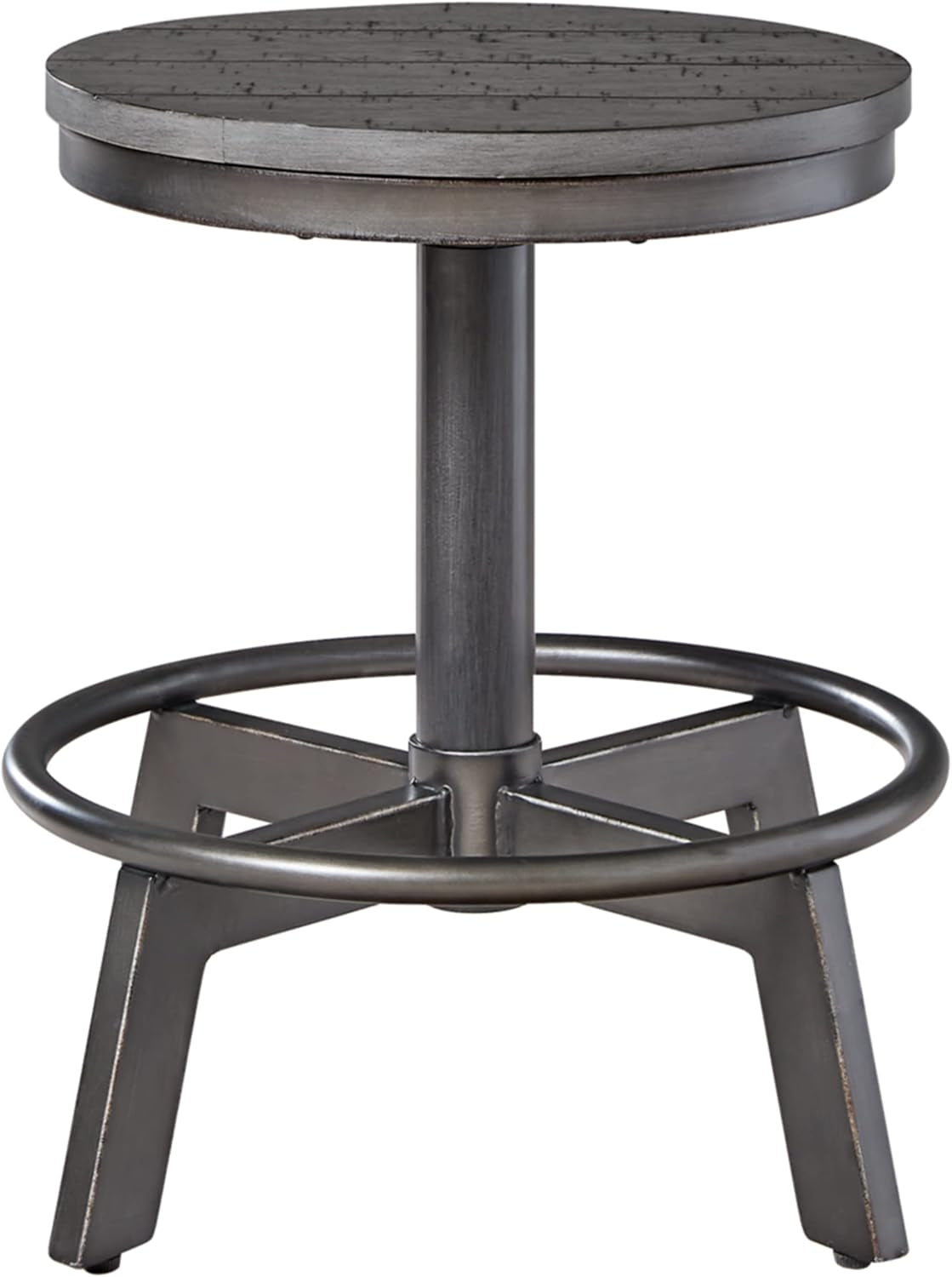 Torjin Gray Industrial Counter Height Stool Set of Two