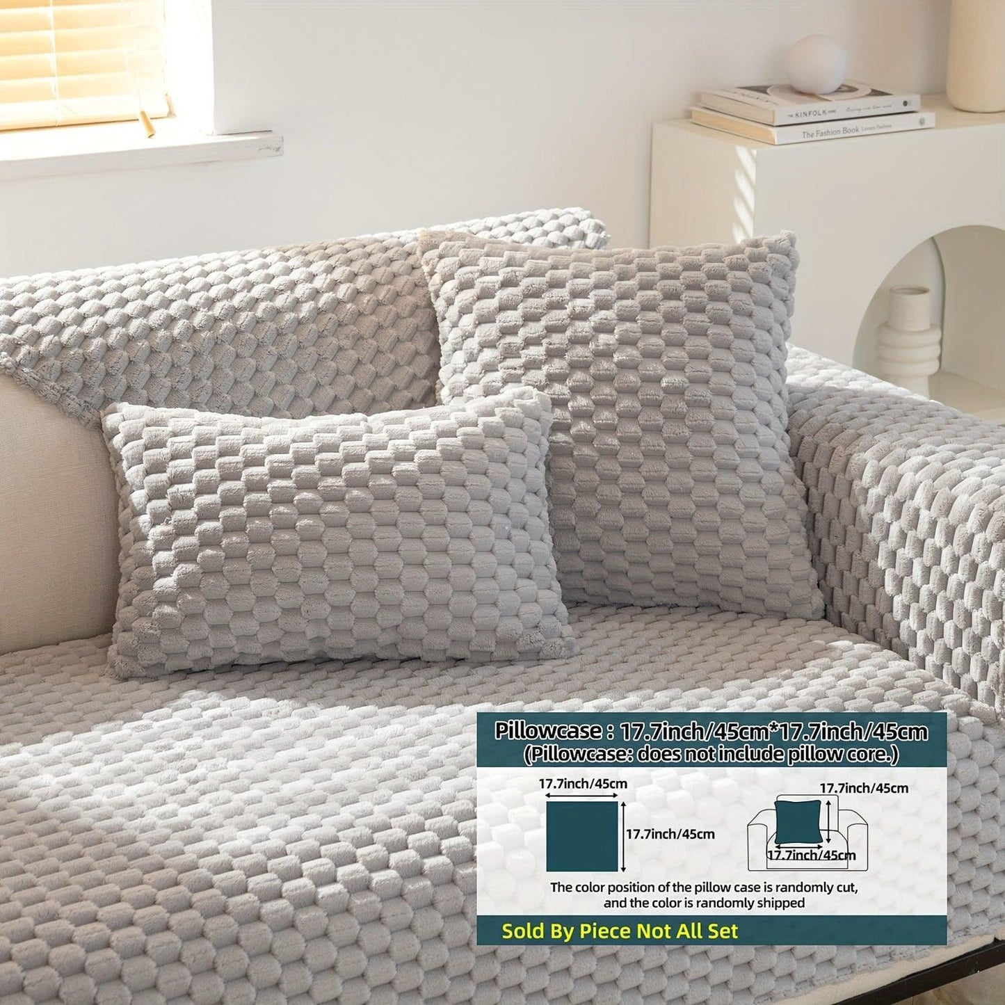 Plush Nordic Sofa Slipcover