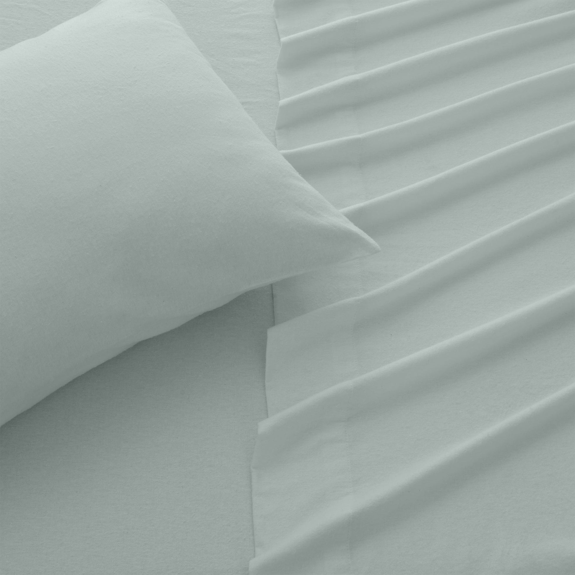 Close-up of gray fabric with pleated texture