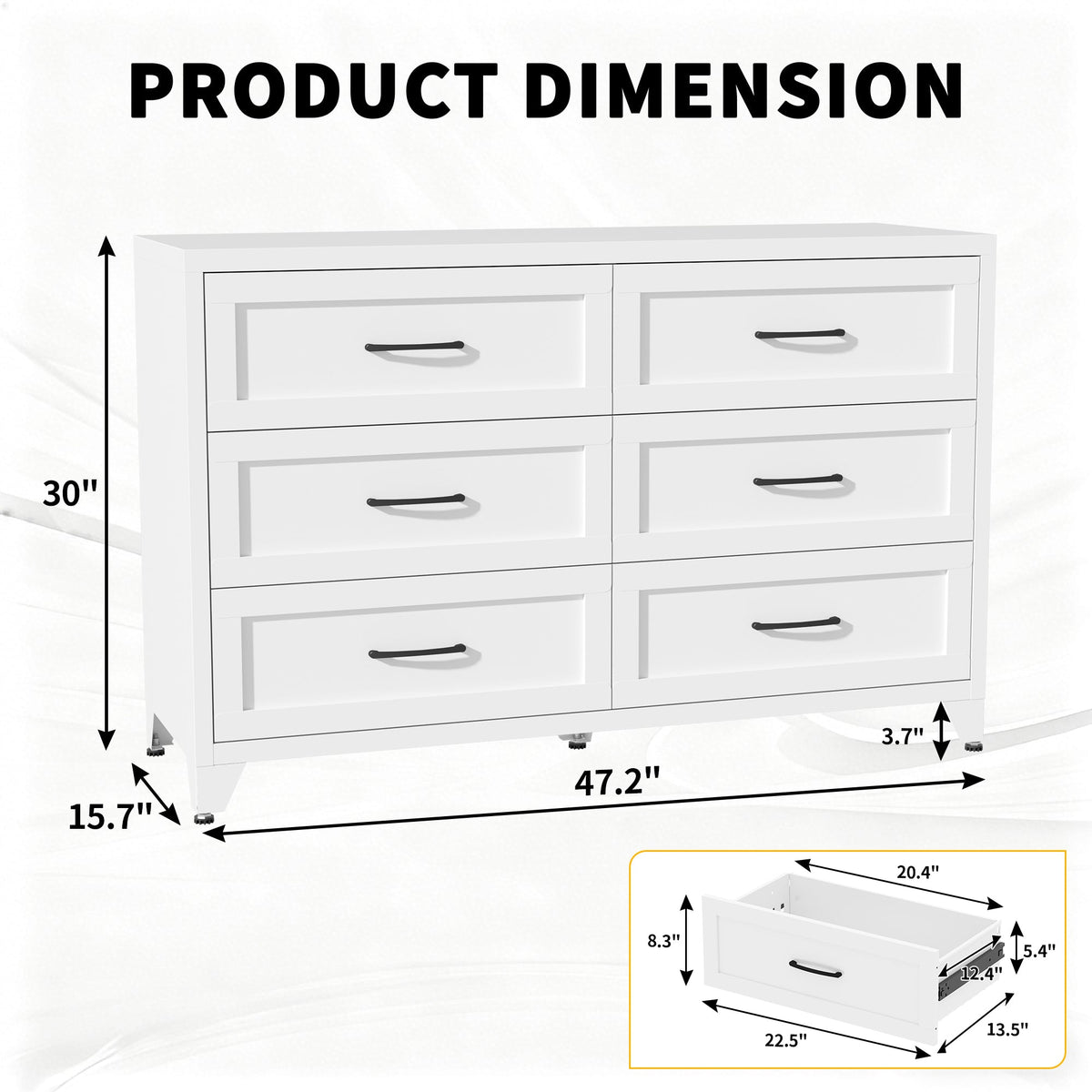 6 Drawer Dresser for Bedroom