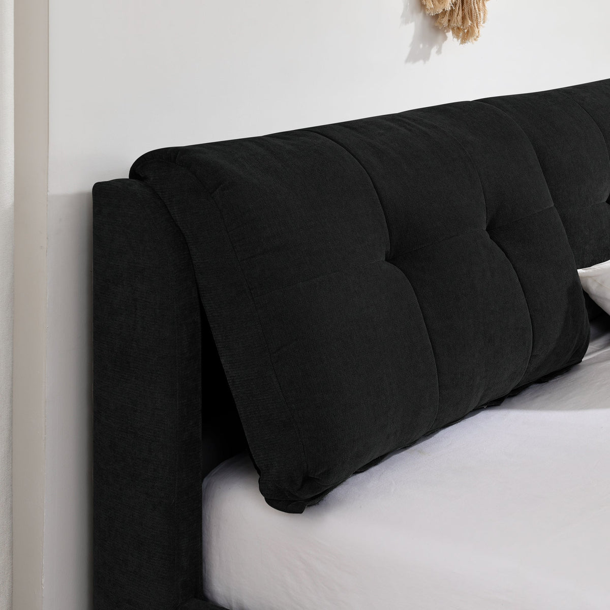King Size Storage Upholstered Hydraulic Platform Bed