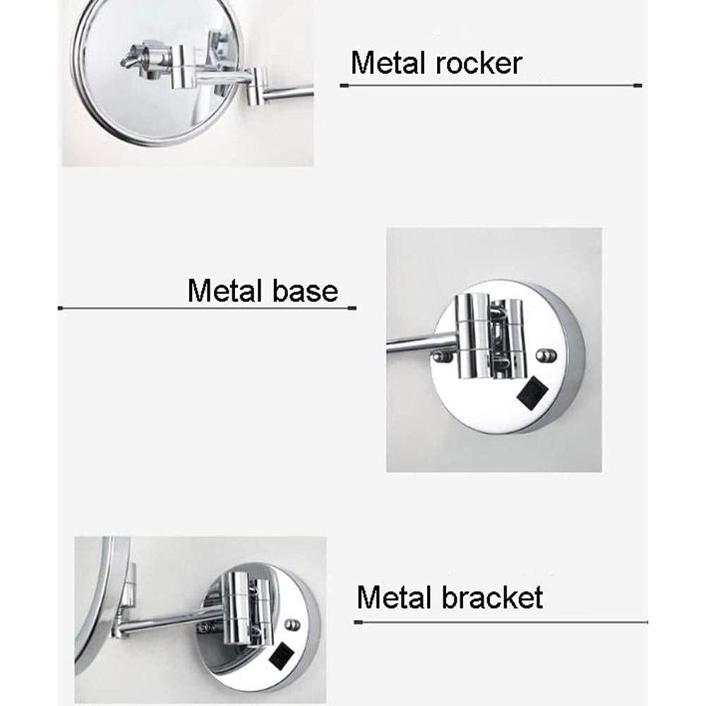 LED Wall-Mounted Vanity Mirror With 180 Degree Rotation
