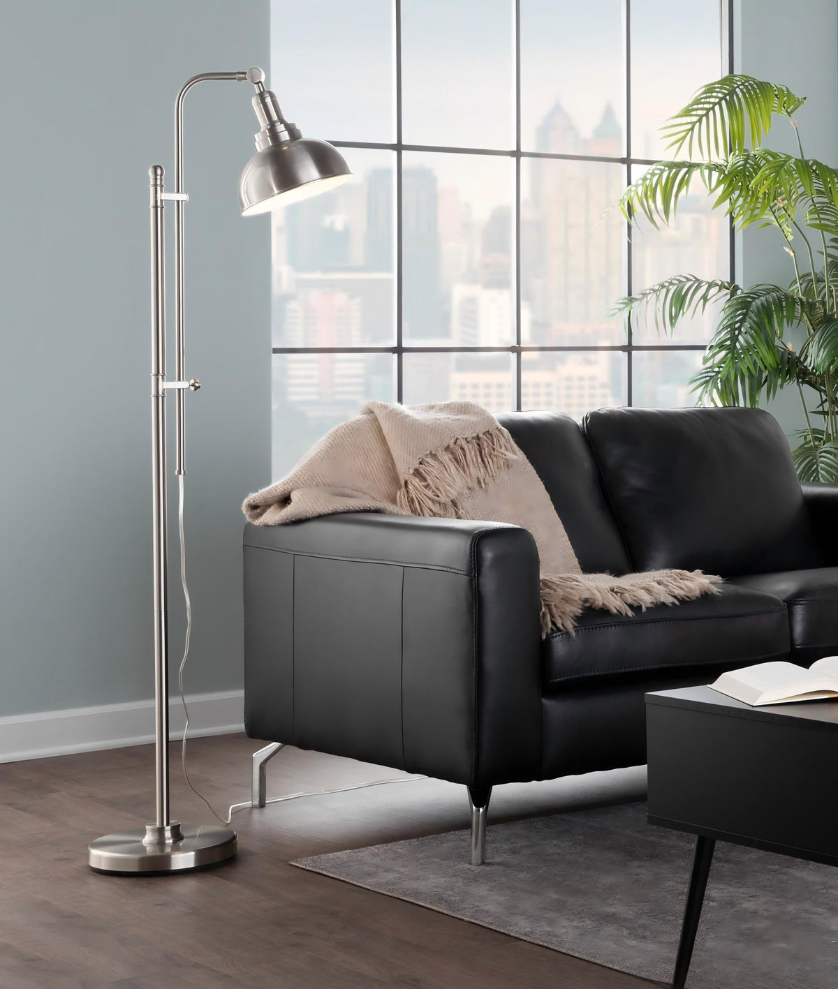 Floor Lamp in Nickel