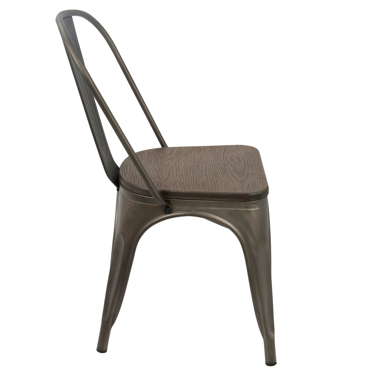 Farmhouse Stackable Dining Chair in Antique Finish