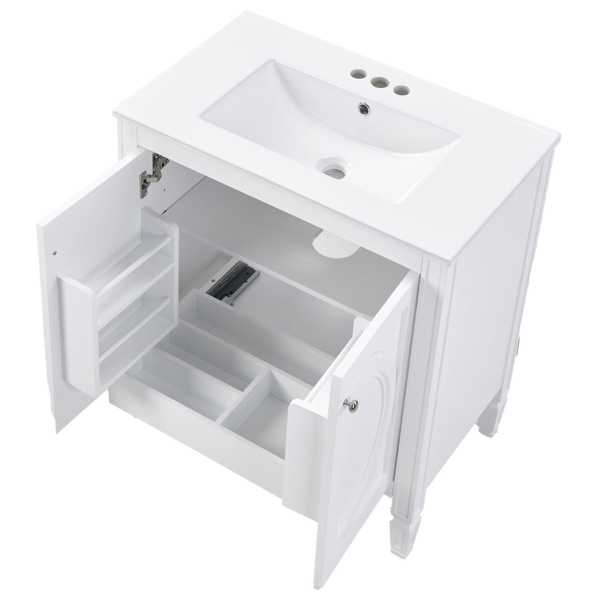 30" No Assembly Needed Vintage Bathroom Vanity