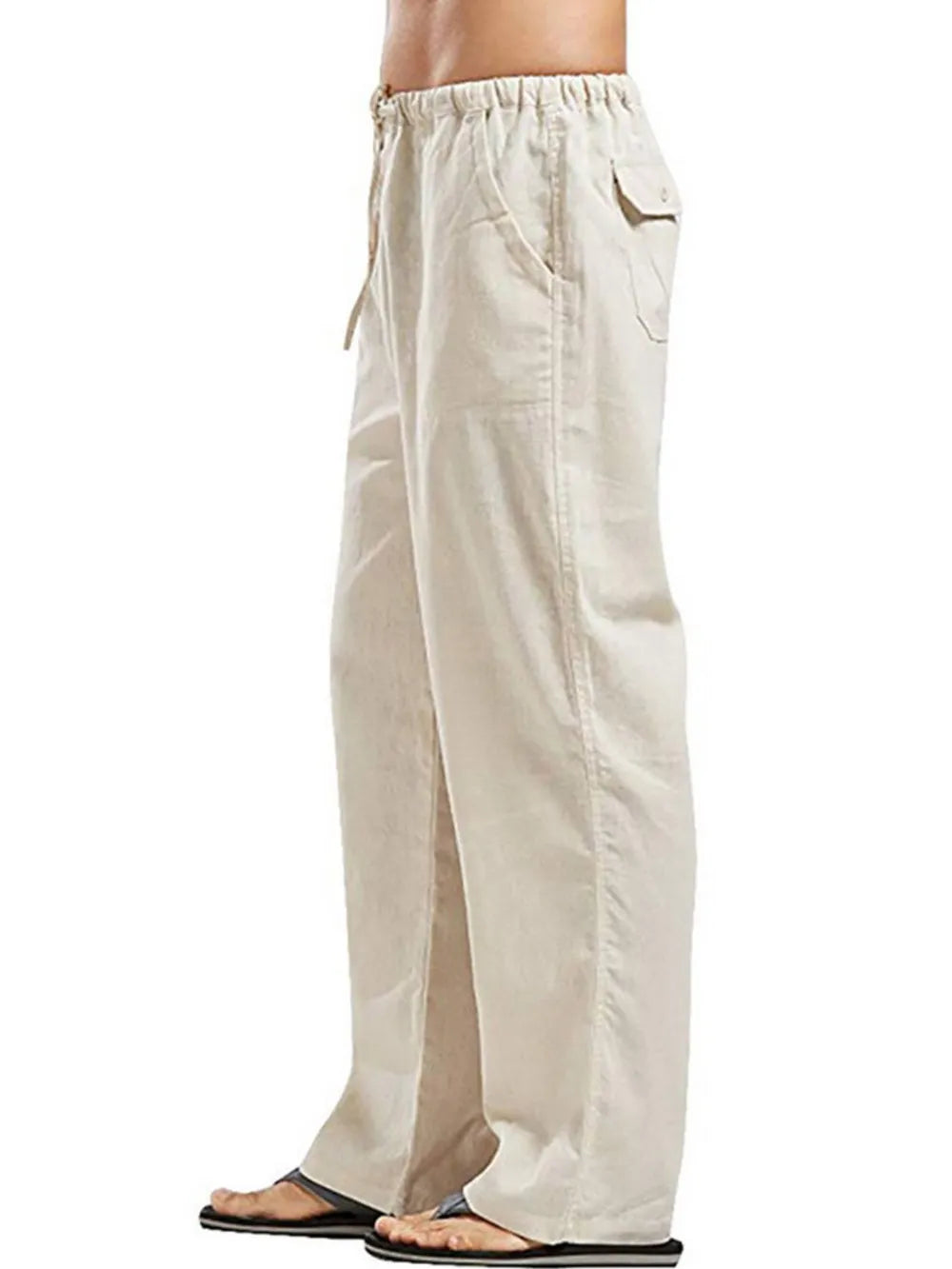 Drawstring Pants with Pockets Plus Size