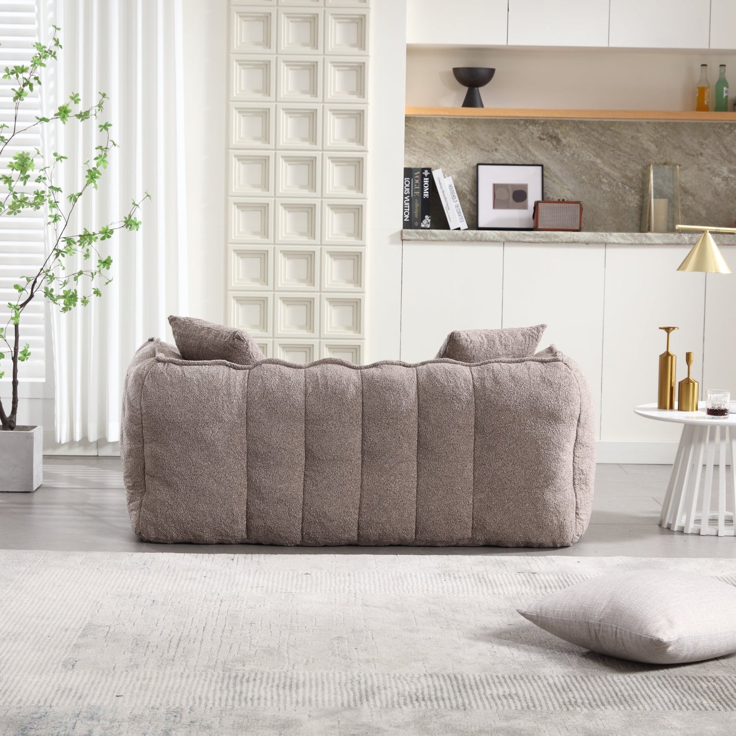 Cozy Beanbag Chair with High Resilience Foam Core
